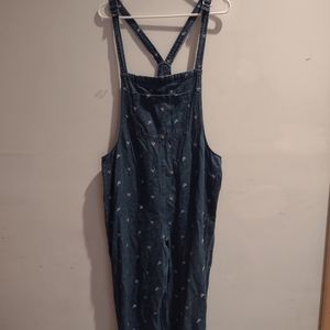 Floral overalls